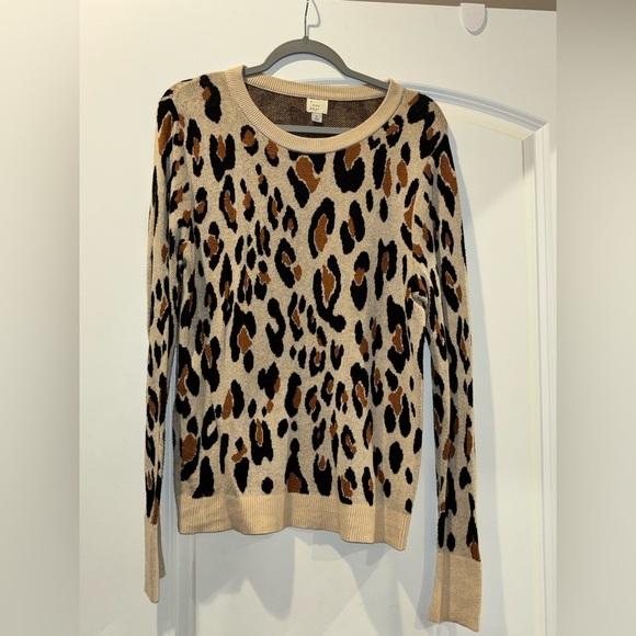 a new day Sweaters - A New Day Leopard Print Sweater